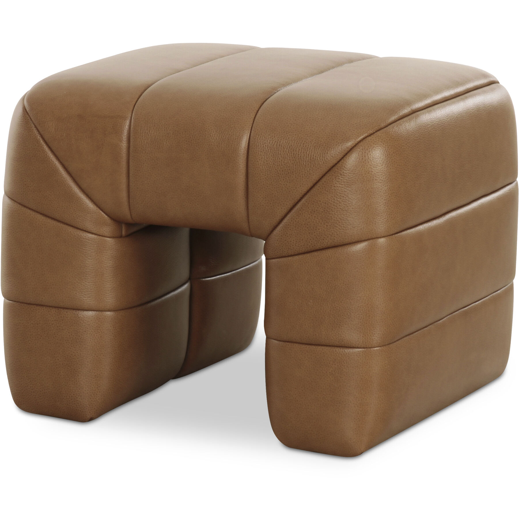 Verity 18 inch Brown Stool in Tan